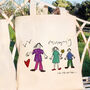 Personalised Hand Drawn Mother's Day Tote Bag, thumbnail 3 of 5