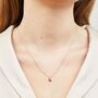 18ct Crescent Moon Salt And Pepper Diamond Necklace, thumbnail 1 of 2
