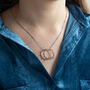 Duo Hoop Dot Necklace, thumbnail 8 of 8