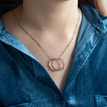 Duo Hoop Dot Necklace, 8 of 8