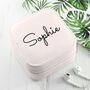 Personalised Powder Pink Travel Jewellery Case, thumbnail 1 of 4
