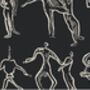 Dancers Wallpaper, Black + White, thumbnail 5 of 5