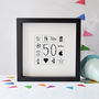 Personalised Illustrated Birthday Tile Frame, thumbnail 2 of 5