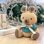 Personalised Hand Knitted Kangaroo Teddy Bear, thumbnail 1 of 8