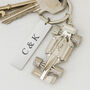 Personalised Valentines Day Gift For Him F1 Engraved Keyring, thumbnail 1 of 2