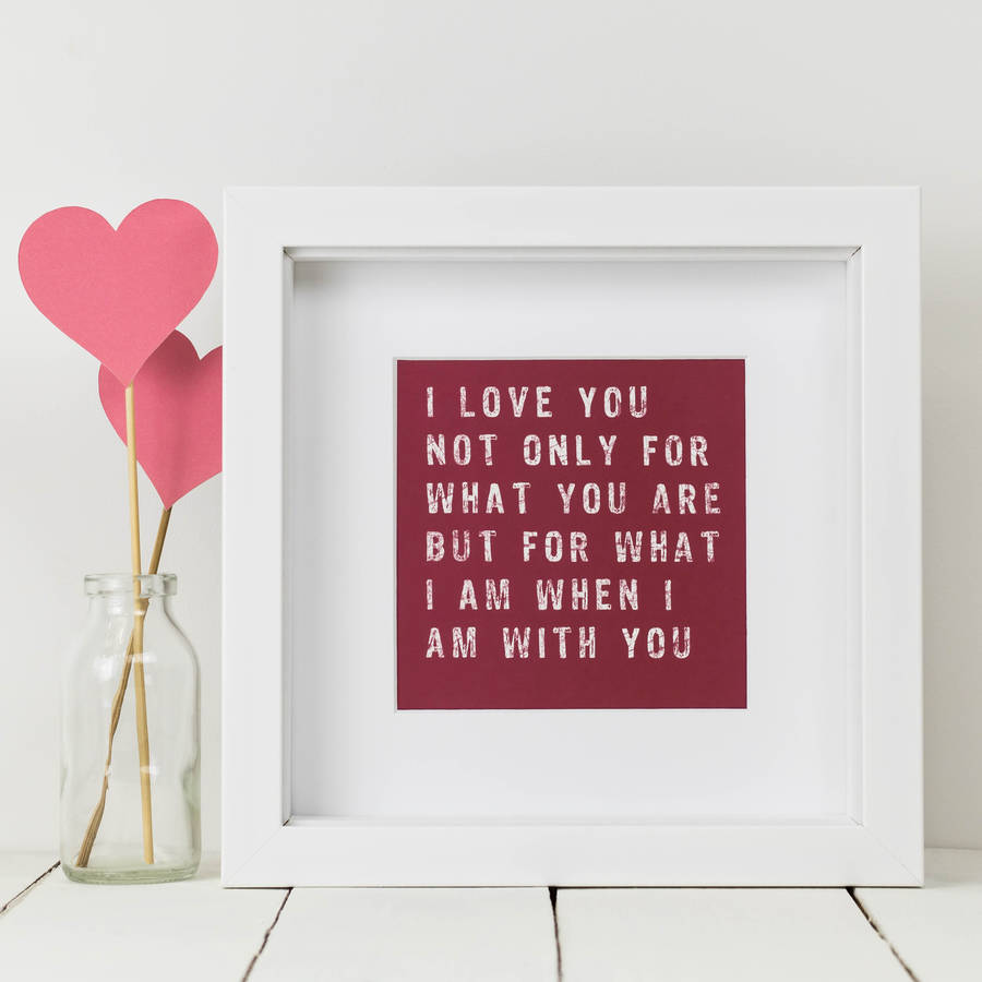 six mini love quote prints by coulson macleod | notonthehighstreet.com