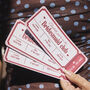 Personalised Pink Bridesmaid Proposal Ticket Invitations, thumbnail 1 of 4