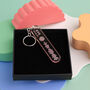 Personalised Fluorescent Spotify Code Keyring With Initials And Date, thumbnail 2 of 5