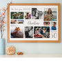 Personalised 50th Birthday Photo Collage, thumbnail 2 of 12