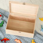 Personalised Dinosaur Kids Keepsake Memory Box, thumbnail 4 of 4