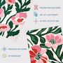 Set Three Wall Art Prints A4 Pink Poppy Retro Boho, thumbnail 4 of 7