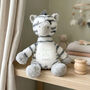Personalised Born In 2026 Zebra New Baby Teddy Bear, thumbnail 1 of 12