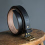 Personalised Black Leather Belt, thumbnail 1 of 8