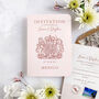 Luxury Passport Wedding Invitation, thumbnail 4 of 7