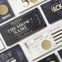 Custom Concert Ticket Or Show Gold Foil Voucher, thumbnail 9 of 9