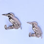 G Decor Set Of Two Solid Chrome Birds Wall Coat Hooks, thumbnail 1 of 5