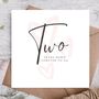 Two Year Anniversary Card | Cute Card For Husband, thumbnail 1 of 3