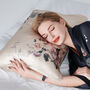 Silk Pillowcase Pink 100% Pure Soft Mulberry Silk Floral Luxury Hair Care Standard Double 50x75cm, thumbnail 3 of 7