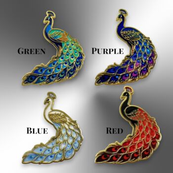 Choose Your Colour – Peacock Enamel Pin, 3 of 12