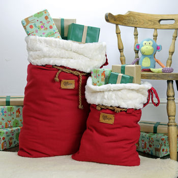 Luxury Christmas Santa Sack In Many Sizes, 7 of 12