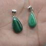 Malachite Pendant: Sterling Silver, thumbnail 7 of 8