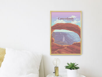 Canyonlands National Park USA Travel Poster Art Print, 2 of 8