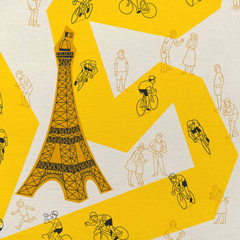 Set Of Three Grand Tours Cycling Prints, Tour Giro Vuelta, Cyclist Gift, 4 of 10