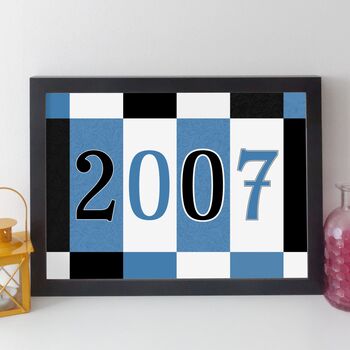 18th Birthday Print Or Card Personalised Gift 2007, 8 of 12