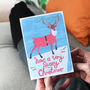Sassy Reindeer Christmas Card, thumbnail 5 of 5