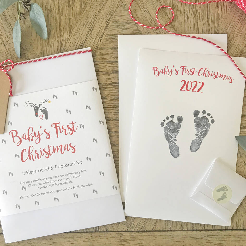 Baby's First Christmas Inkless Print Kit 2022, 1 of 4