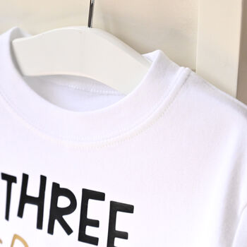 Personalised 'Threerex' White T Shirt, 3 of 3