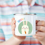 Easter Bunny Personalised Mug With Eggs, thumbnail 1 of 3