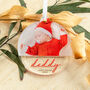 Personalised Baby's First Christmas Bauble With Photo, thumbnail 3 of 6