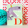 Mini D For Dinosaur Card, thumbnail 1 of 5
