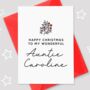 Berry Personalised Auntie Christmas Card, thumbnail 1 of 3