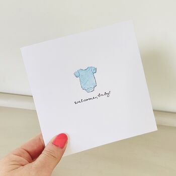 New Baby Girl / Boy Hand Painted Card, 4 of 4