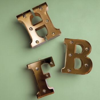 Mini Copper Light Up Letters, 9 of 11