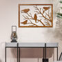 Framed Birds On Tree Wooden Artistry For Home Spaces, thumbnail 1 of 12
