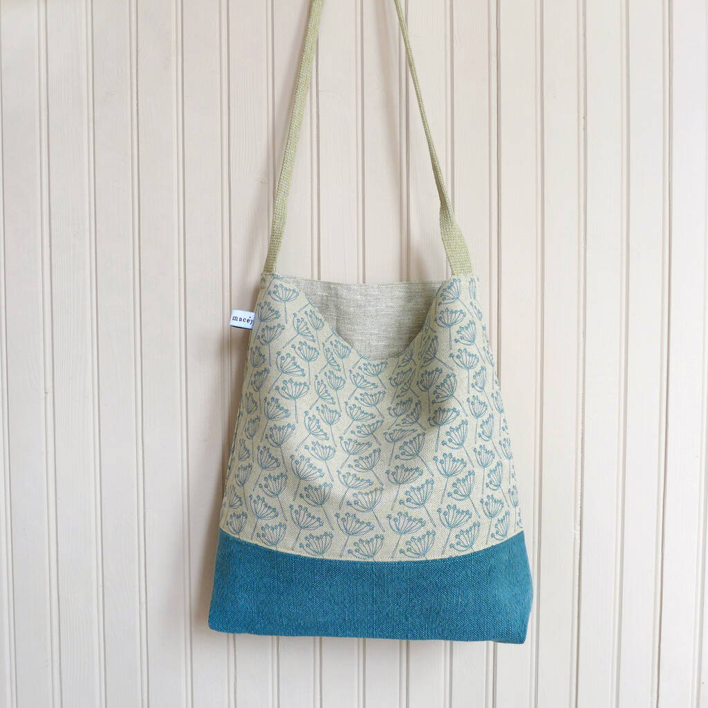 Floral Cow Parsley Day Bag By Charlotte Macey | notonthehighstreet.com