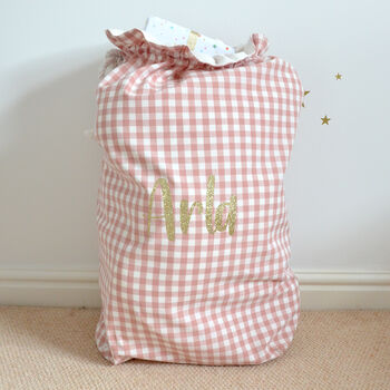 Personalised Christmas Sack Pink, 2 of 5