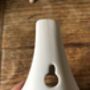 Contemporary White Frost Proof Ceramic Bird Feeder, thumbnail 4 of 4