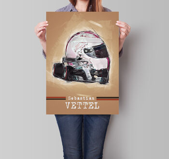 Sebastian Vettel F1 Poster, 2 of 4