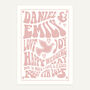 Retro Gig Style Wedding Personalised Print, thumbnail 9 of 11