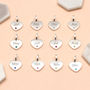 Personalised Sterling Silver Birthstone Heart Bracelet, thumbnail 2 of 5