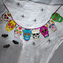 Mexican Candy Skull Acrylic Indoor Outdoor Bunting, thumbnail 1 of 2