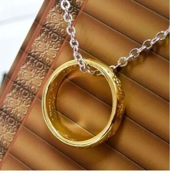 Lord Of The Rings Necklace Ring Lotr Chain, 4 of 5