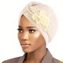 Chemo Turban With Added Sequin Detailing, thumbnail 3 of 12