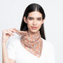 Chiffon Silk Neckerchief Crosshatch, thumbnail 6 of 7