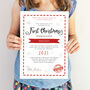 Personalised First Christmas Nice List Certificate, thumbnail 1 of 2