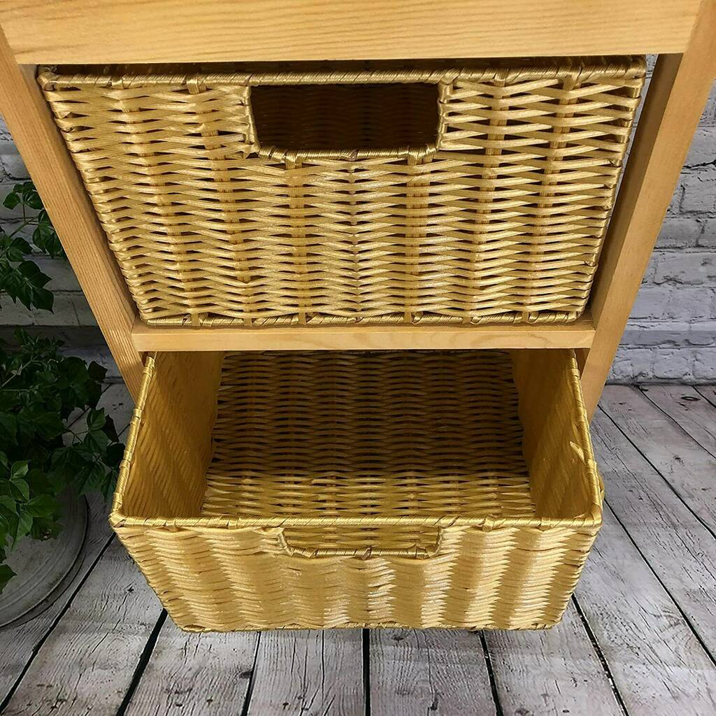 wicker veg basket